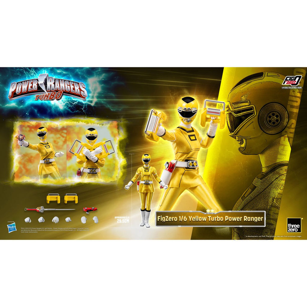 Power Rangers Turbo Yellow Turbo Power Ranger FigZero 1:6 Scale Action Figure