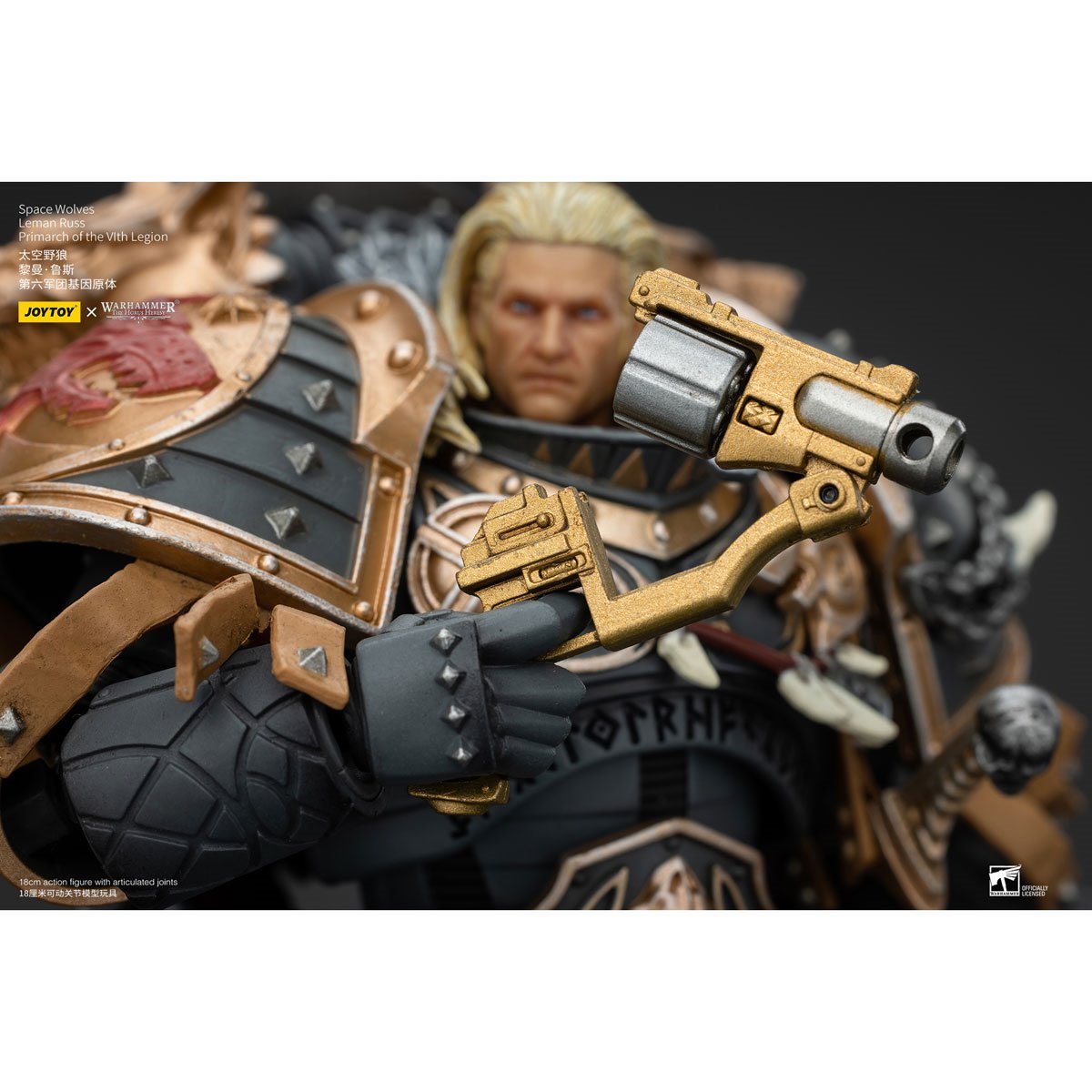 Joy Toy Warhammer The Horus Heresy Space Wolves Leman Russ Primarch of the VIth Legion 1:18 Scale Action Figure