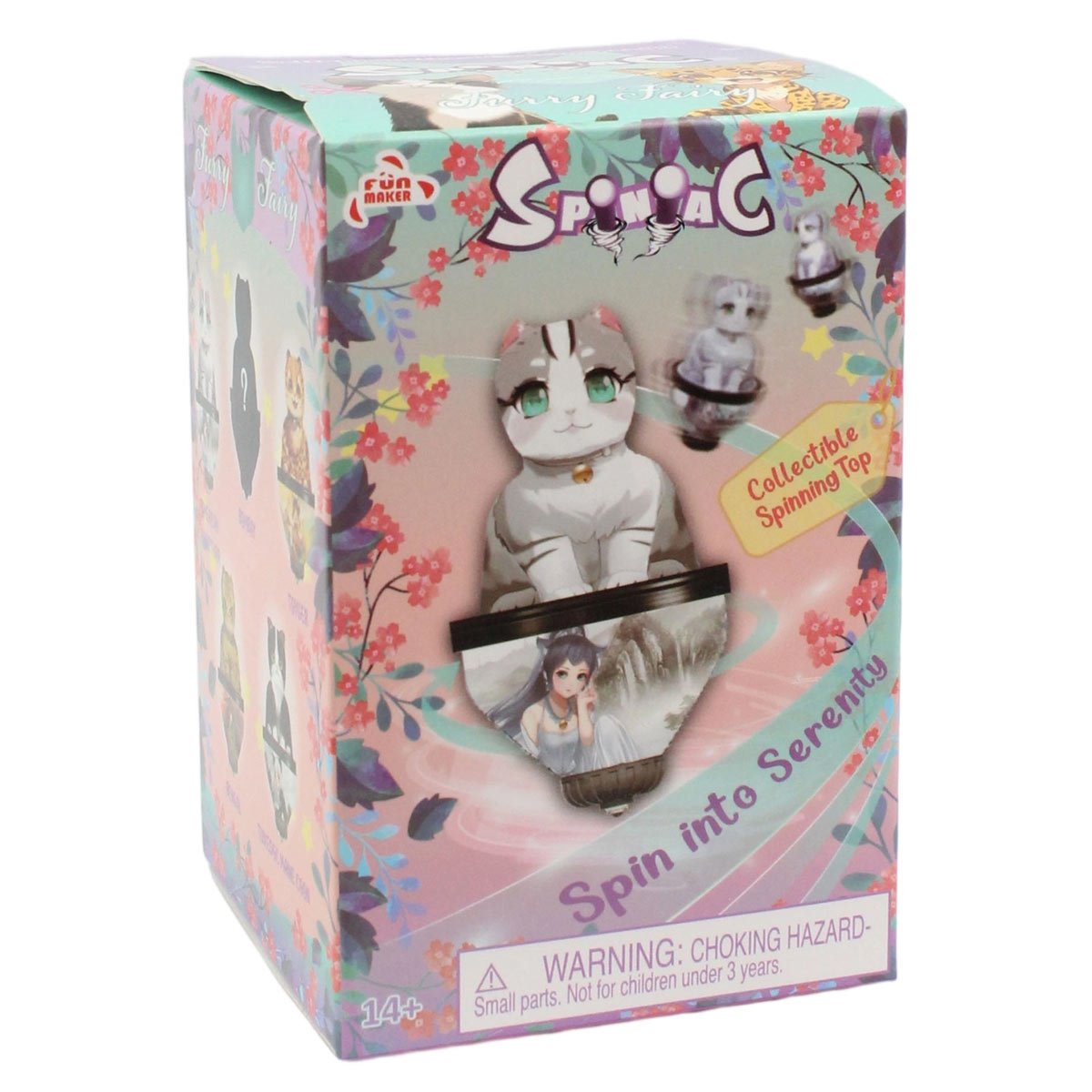 Fun Maker Spiniac Furry Fairy Blind Box Spinning Top Display Case of 12