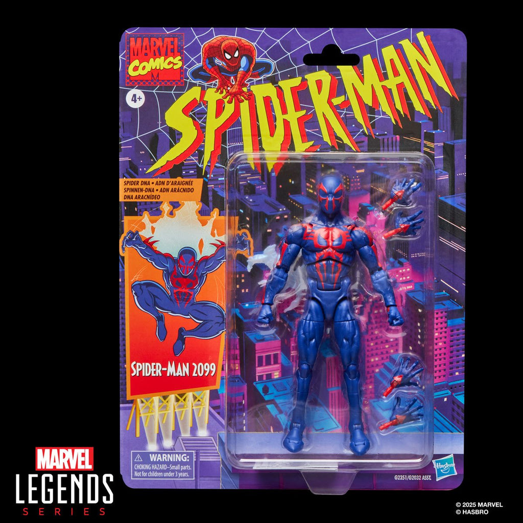 Spider-Man Marvel Legends Retro Cardback 6-Inch Action Figures 2026 Wave 1 Case of 6