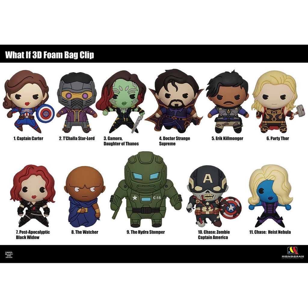 Marvel's What If? 3D Collectors Bag Clip Random 6-Pack