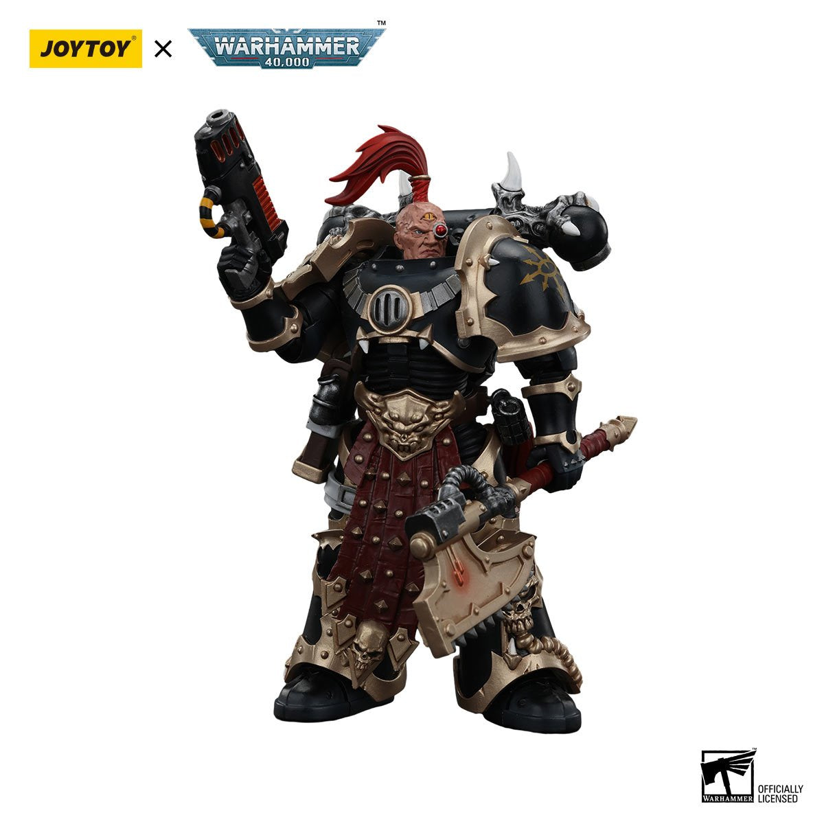 Joy Toy Warhammer 40,000 Chaos Space Marines Black Legion Chosen Power Axe 1:18 Scale Action Figure