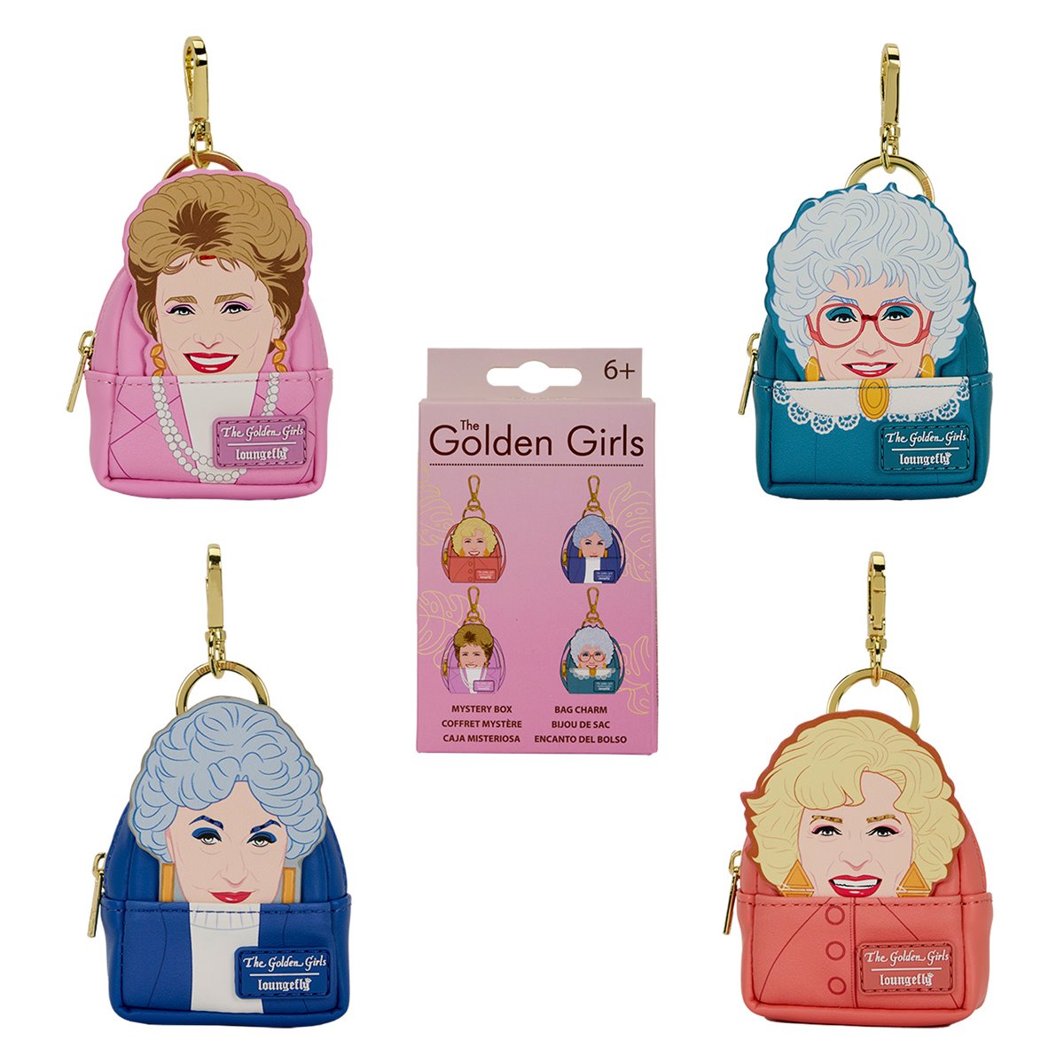 Golden Girls Mini-Backpack Mystery Box Bag Charm Random 1-Pack