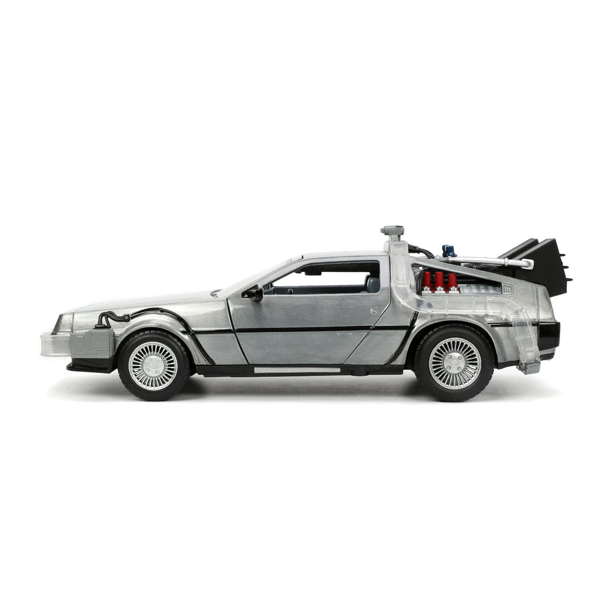Back to the Future 1 Time Machine with Light 1:24 Scale Die-Cast Metal Vehicle