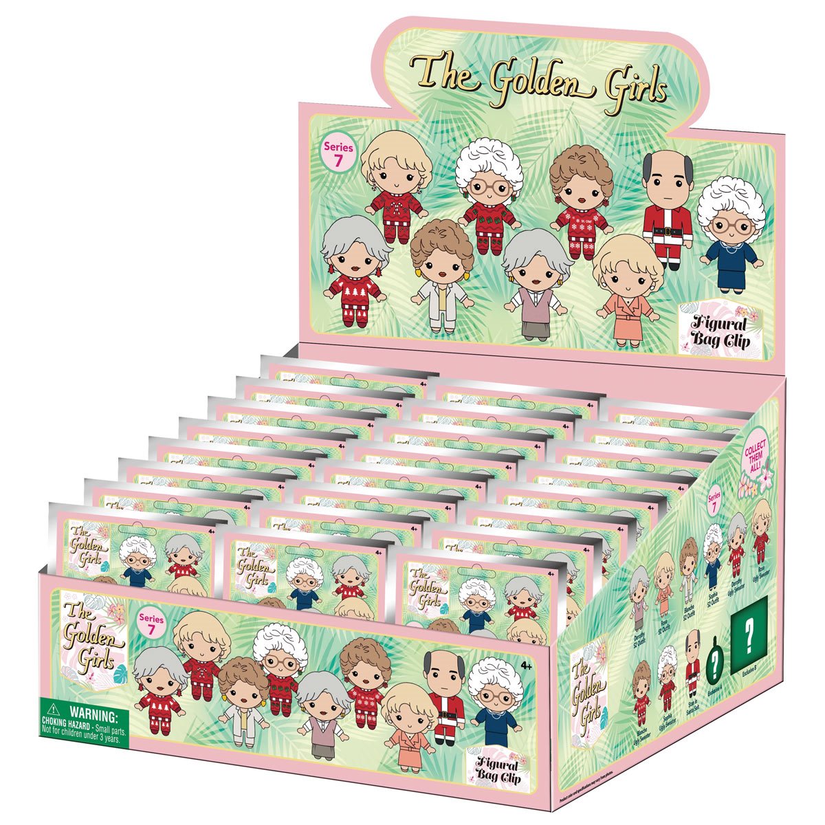 Golden Girls Series 7 3D Foam Bag Clip Random 6-Pack