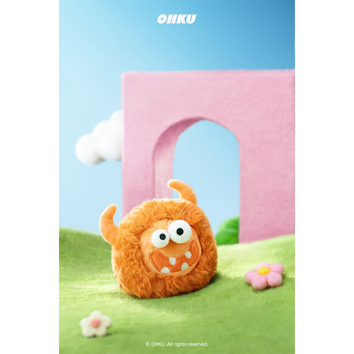 Monster Verse Quirky Work Fam Blind-Box Plush Charm Display of 6
