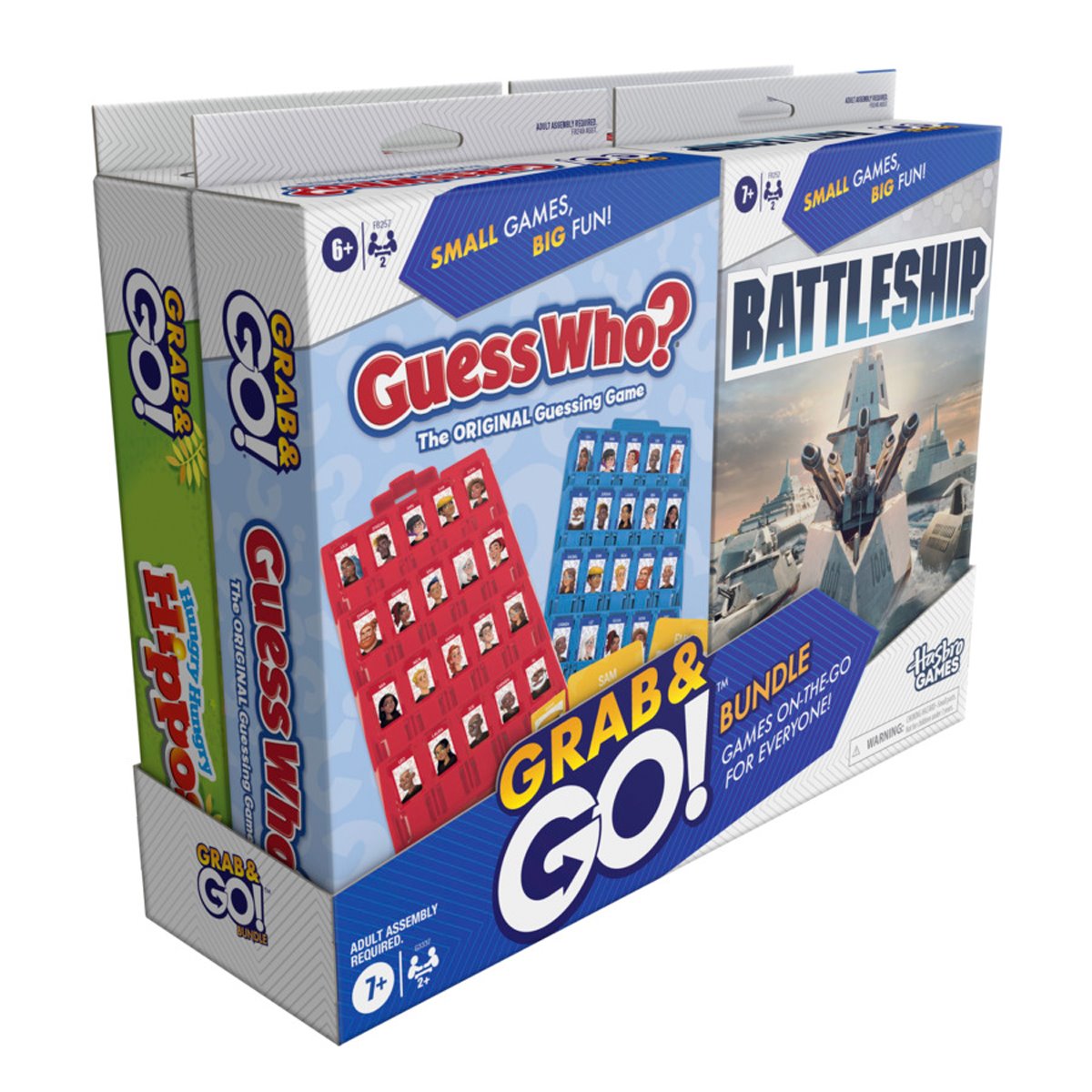 Hasbro Grab and Go! Bundle - 4 Pack of Travel Games