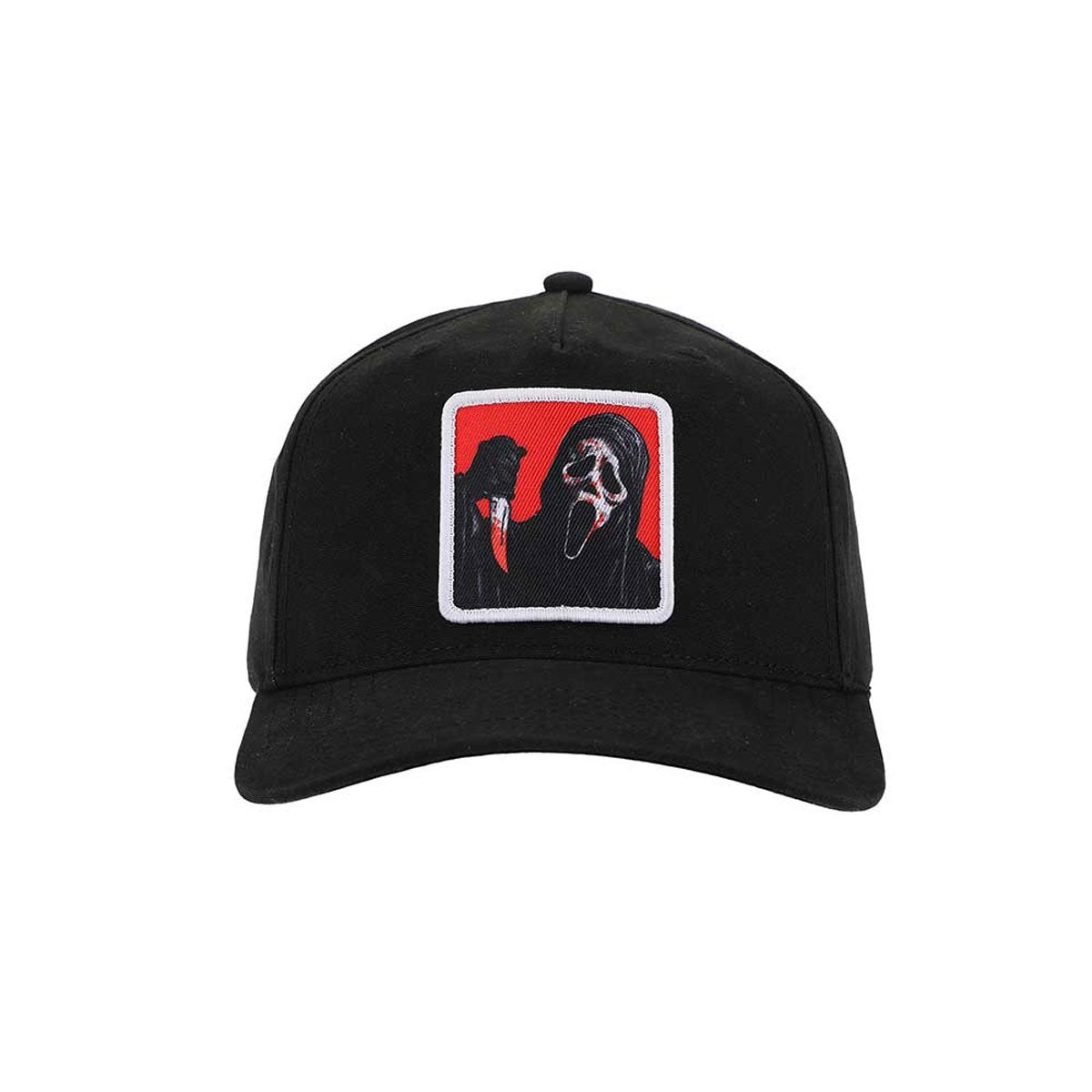 Ghost Face Sublimated Patch Pre-Curved Snapback Hat