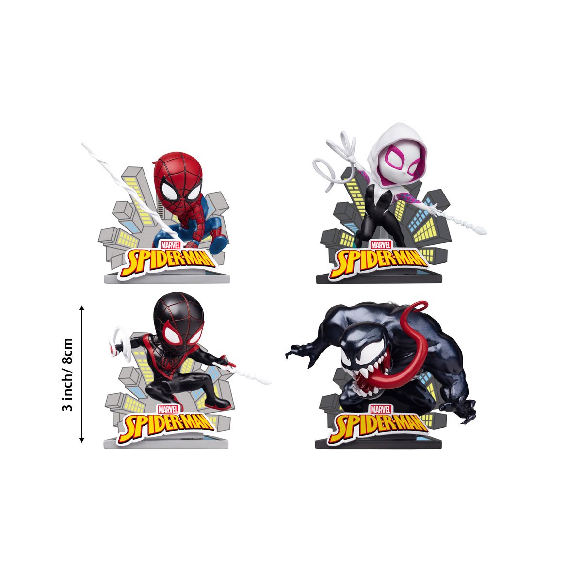 Spider-Man HeroBox Attack Series Blind-Box Mini-Figure Case of 6