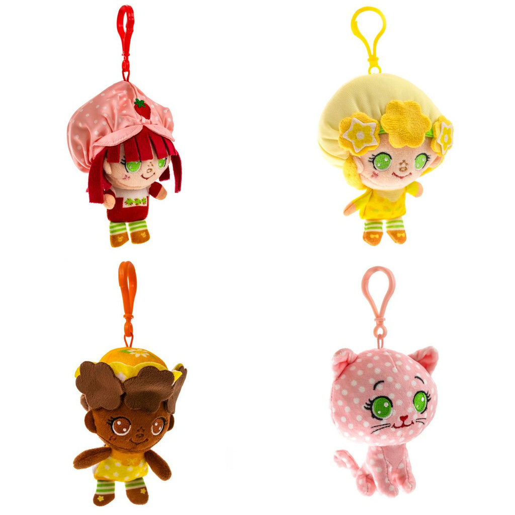 Strawberry Shortcake Plush Backpack Clip Case of 12