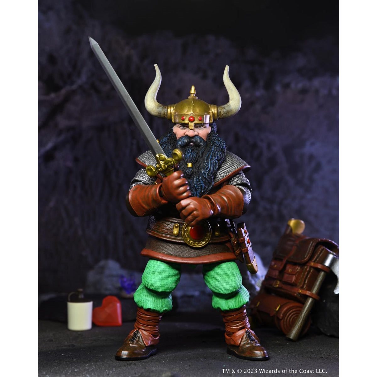 Dungeons & Dragons Ultimate Elkhorn the Good Dwarf Fighter 7-Inch Scale Action Figure