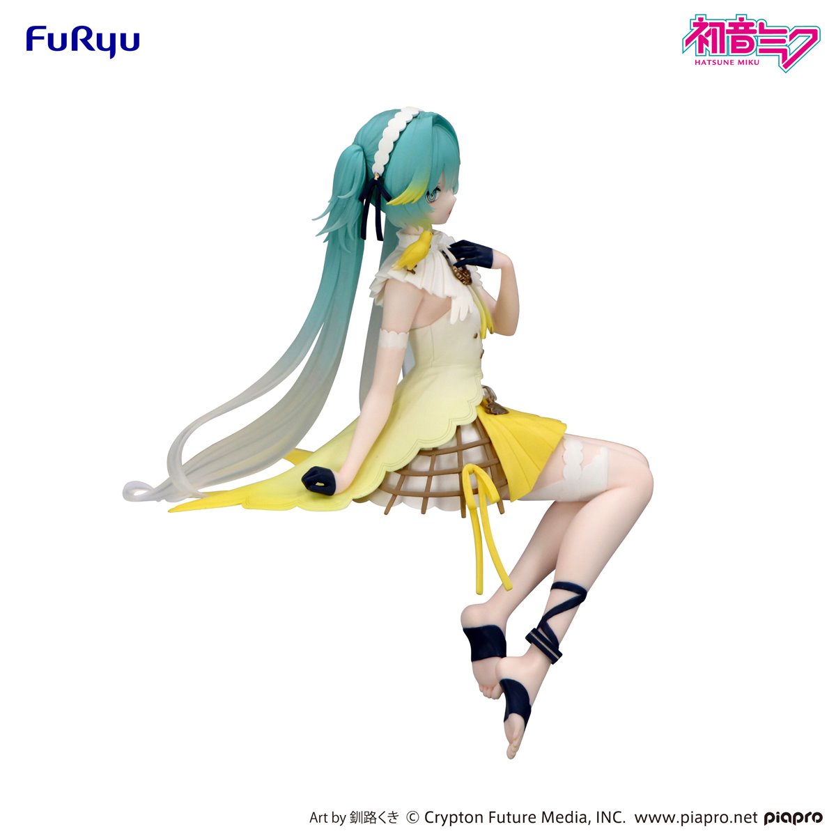 Vocaloid Hatsune Miku Canary Bird Noodle Stopper Statue
