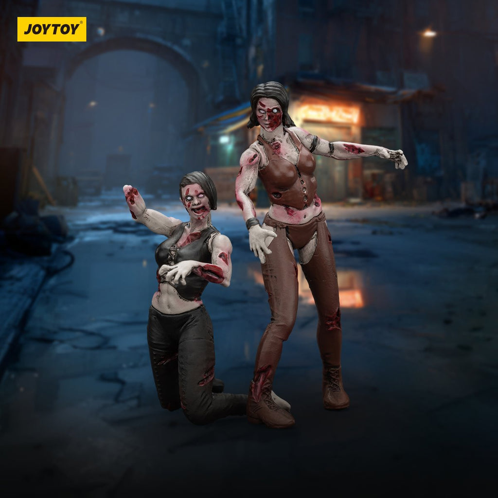 Joy Toy Dark Source Zombie Female Wrestler 1:25 Scale Action Figure 2-Pack