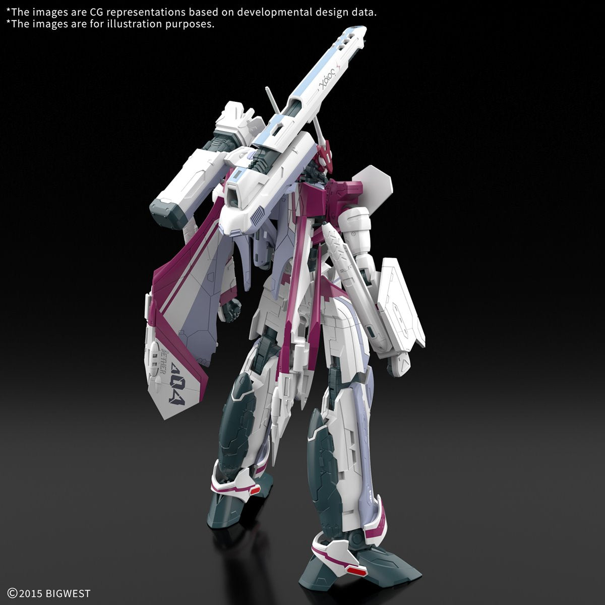 Macross Delta VF-31C Siegfried Mirage Farina Jenius Use High Grade 1:100 Scale Model Kit