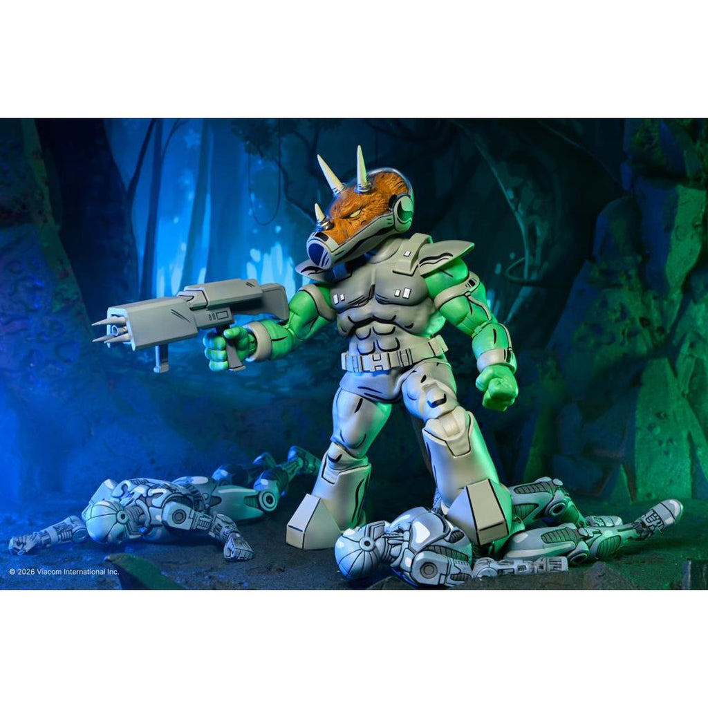 Teenage Mutant Ninja Turtles Mirage Comics Shock Commando Triceraton 7-Inch Scale Action Figure