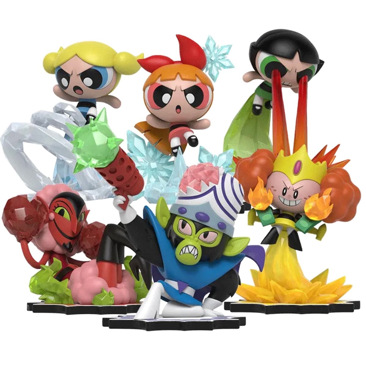 Kwistal: Powerpuff Girls Battle Ready Series Mini-Figure Display Tray of 6