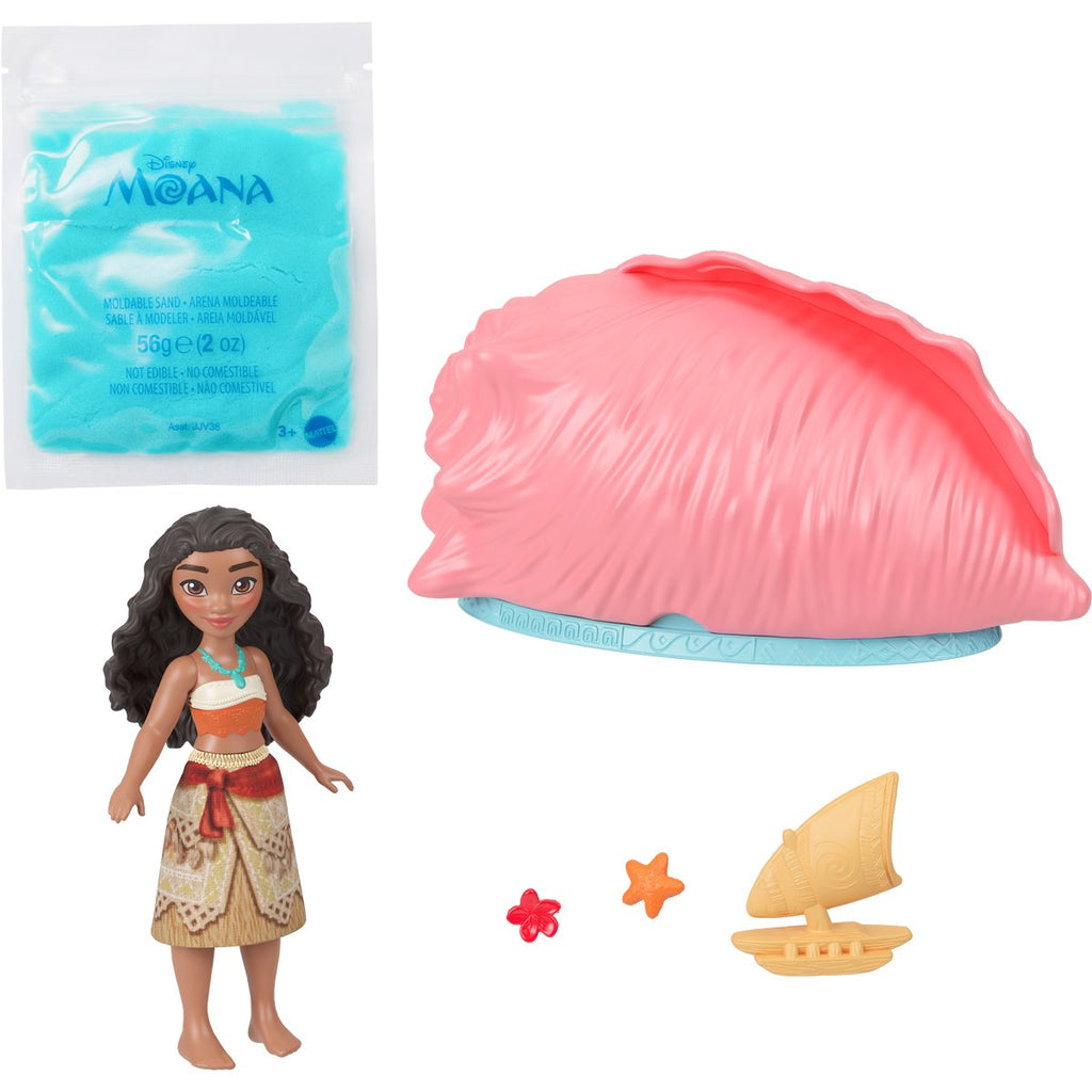 Moana Ocean Shell Reveal Small Doll Case of 4