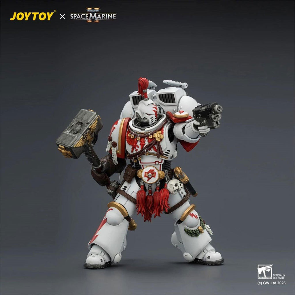 Joy Toy Warhammer 40,000 Space Marine Game Edition White Scars Assault Intercessor Champion 1:18 Scale Action Figure