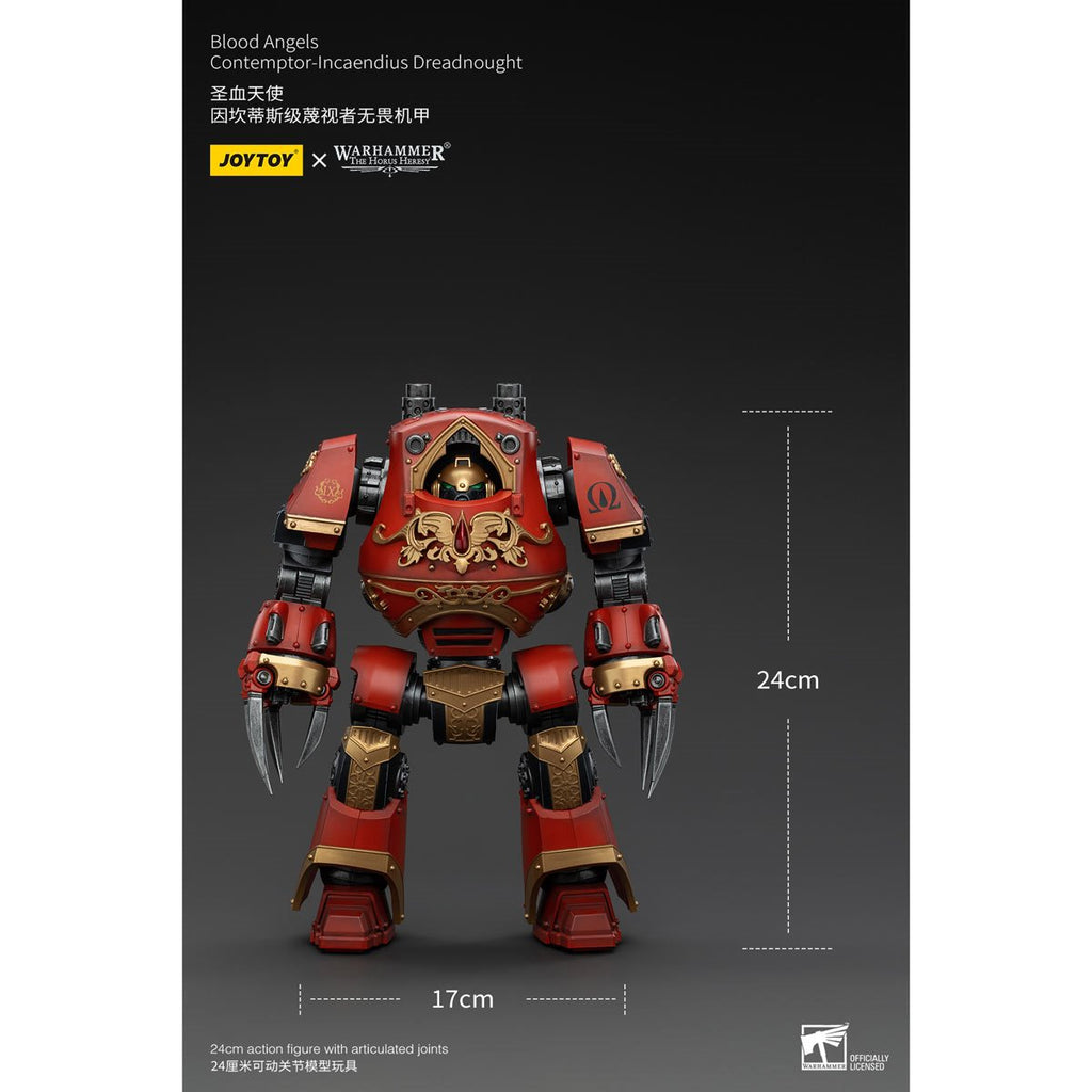 Joy Toy Warhammer The Horus Heresy Blood Angels Contemptor Incaendius Dreadnought 1:18 Scale Action Figure