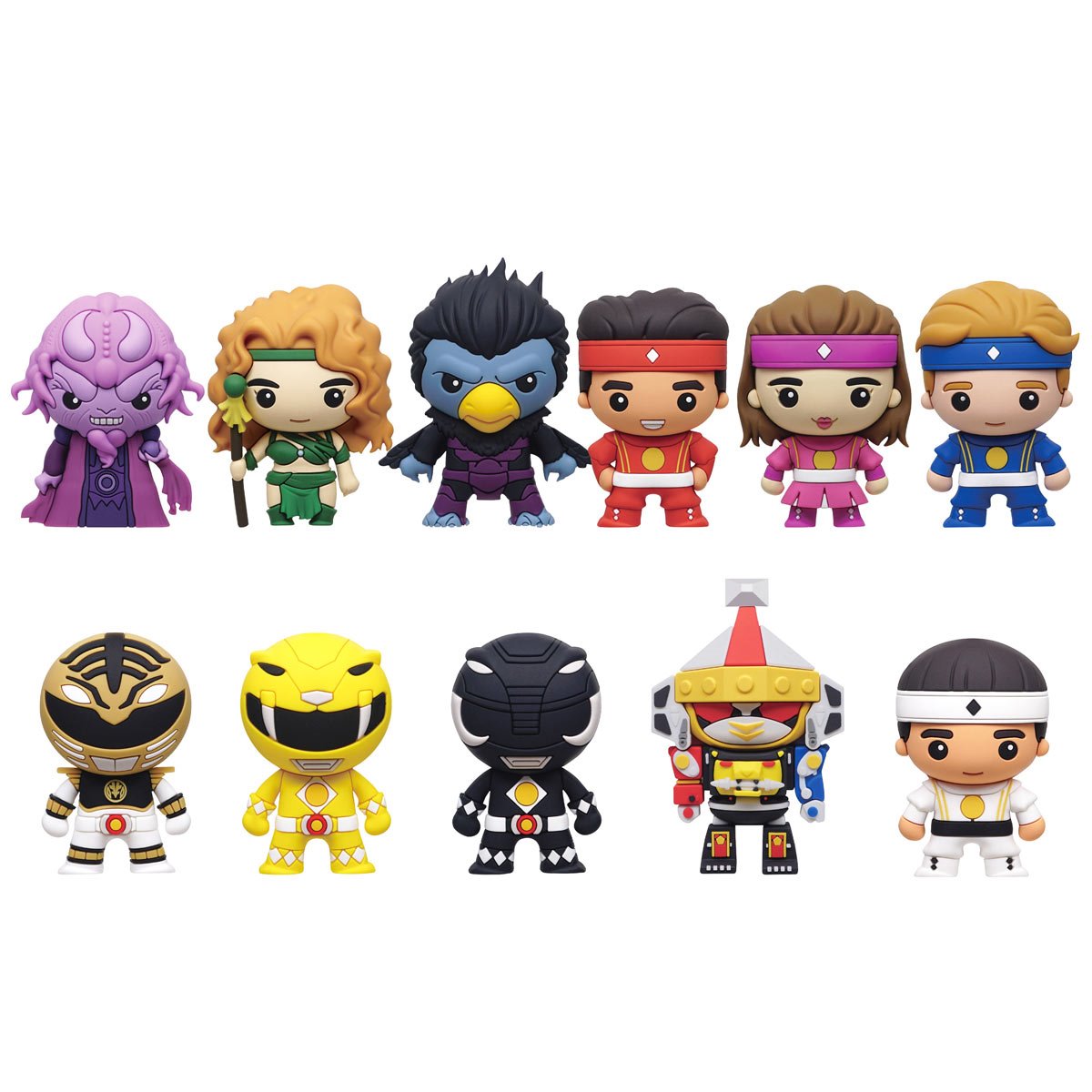 Power Ranger Series 2 3D Foam Bag Clip Display Case of 24