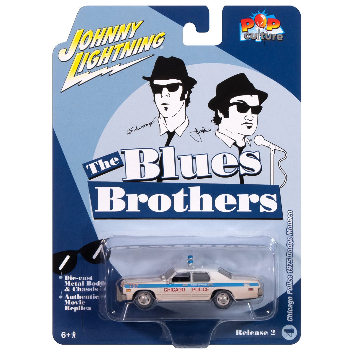 Johnny Lightning Pop Culture 2024 R2 1:64 Scale Die-Cast Metal Vehicle Case of 6