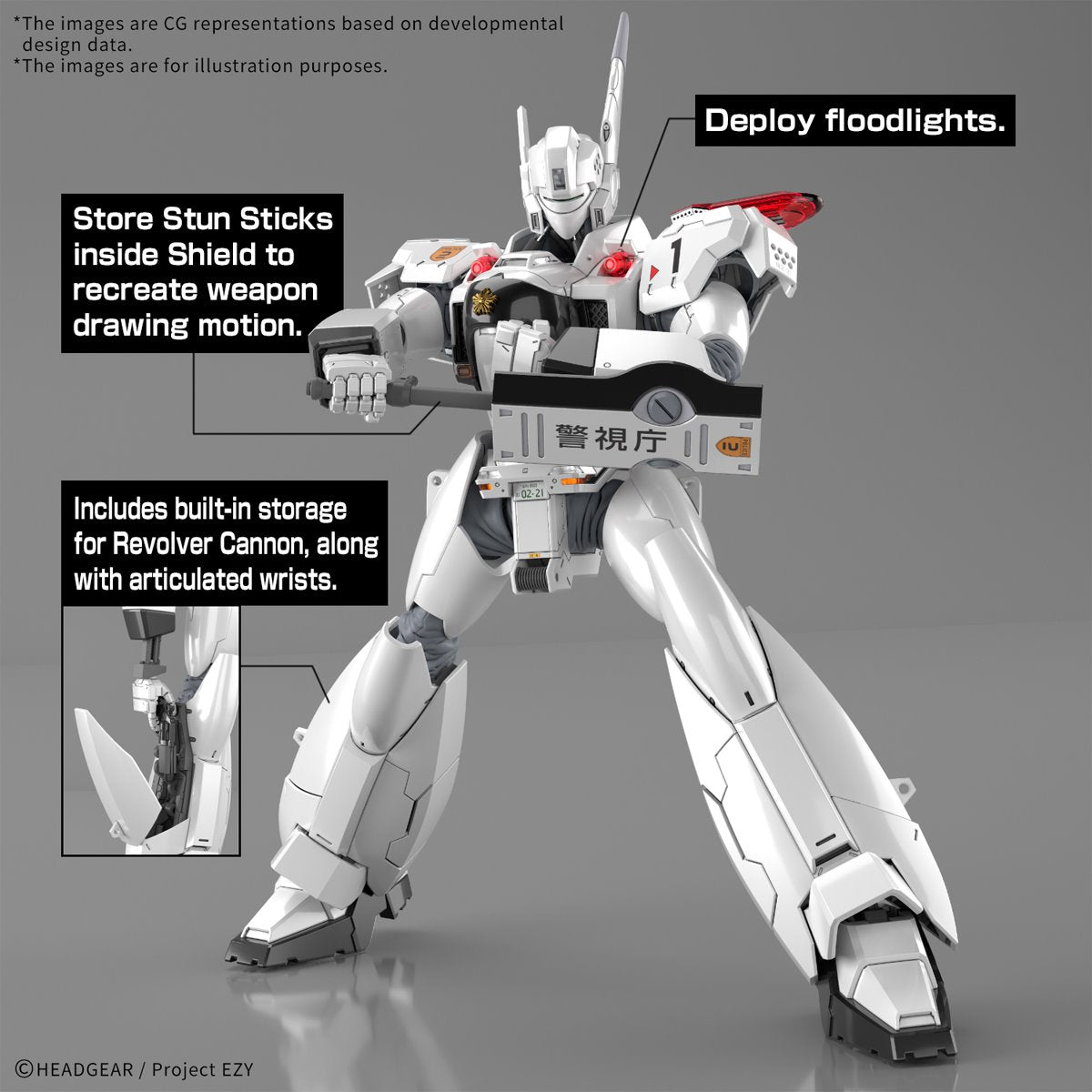 Patlabor AV-98Plus Ingram (Ingram Plus) Real Grade 1:48 Scale Model Kit