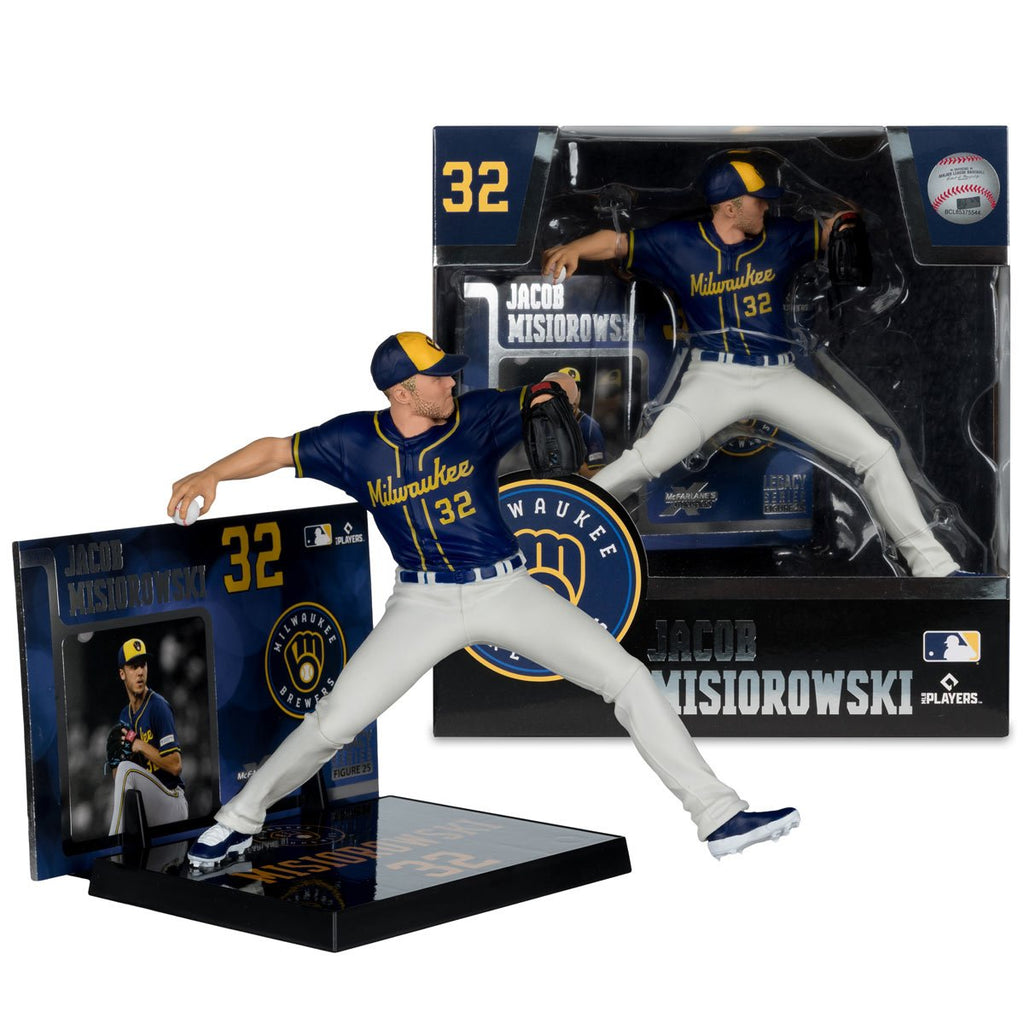MLB SportsPicks Milwaukee Brewers Jacob Misiorowski 7-Inch Posed Figure