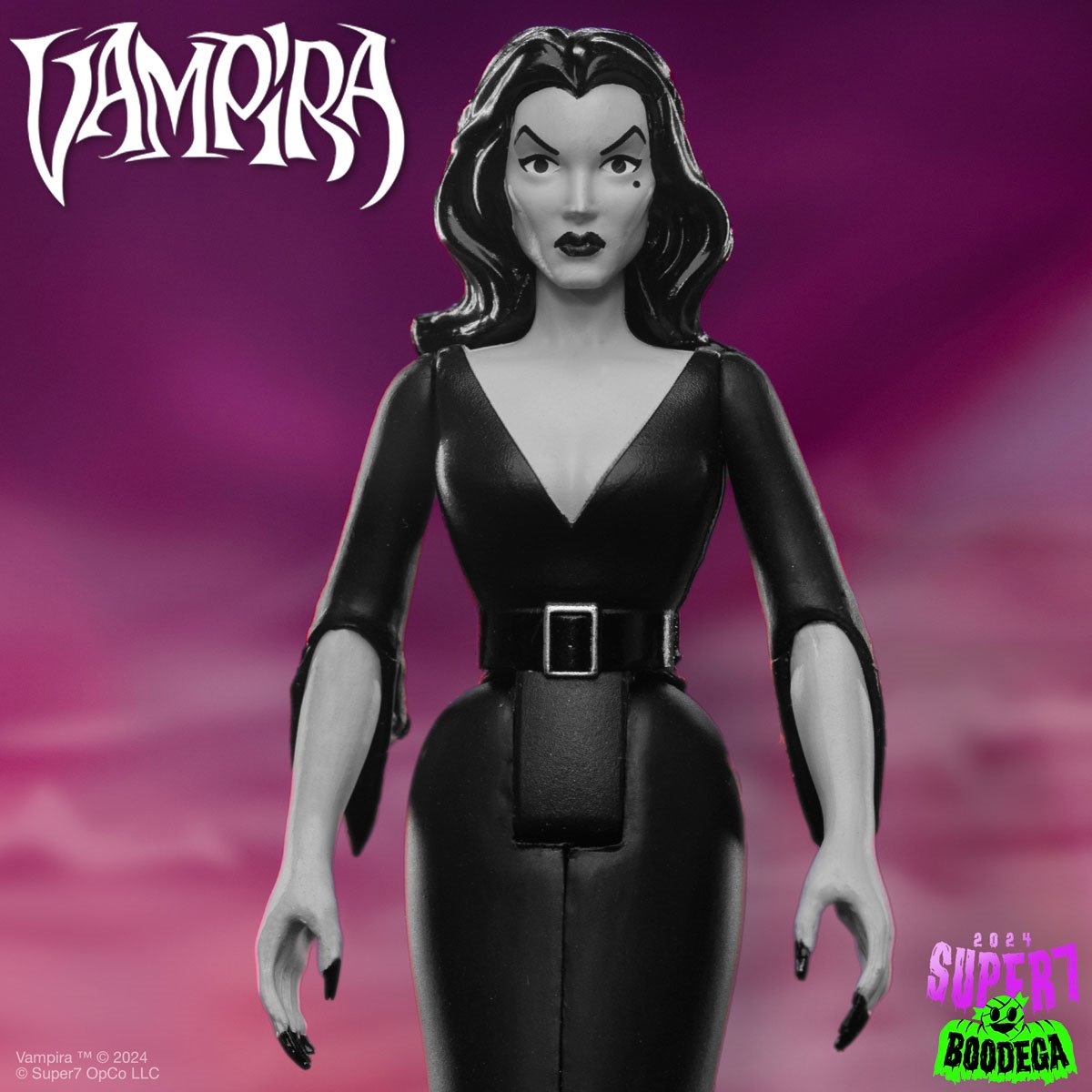 Vampira (Plan 9 Grayscale) 3 3/4-Inch ReAction Figure