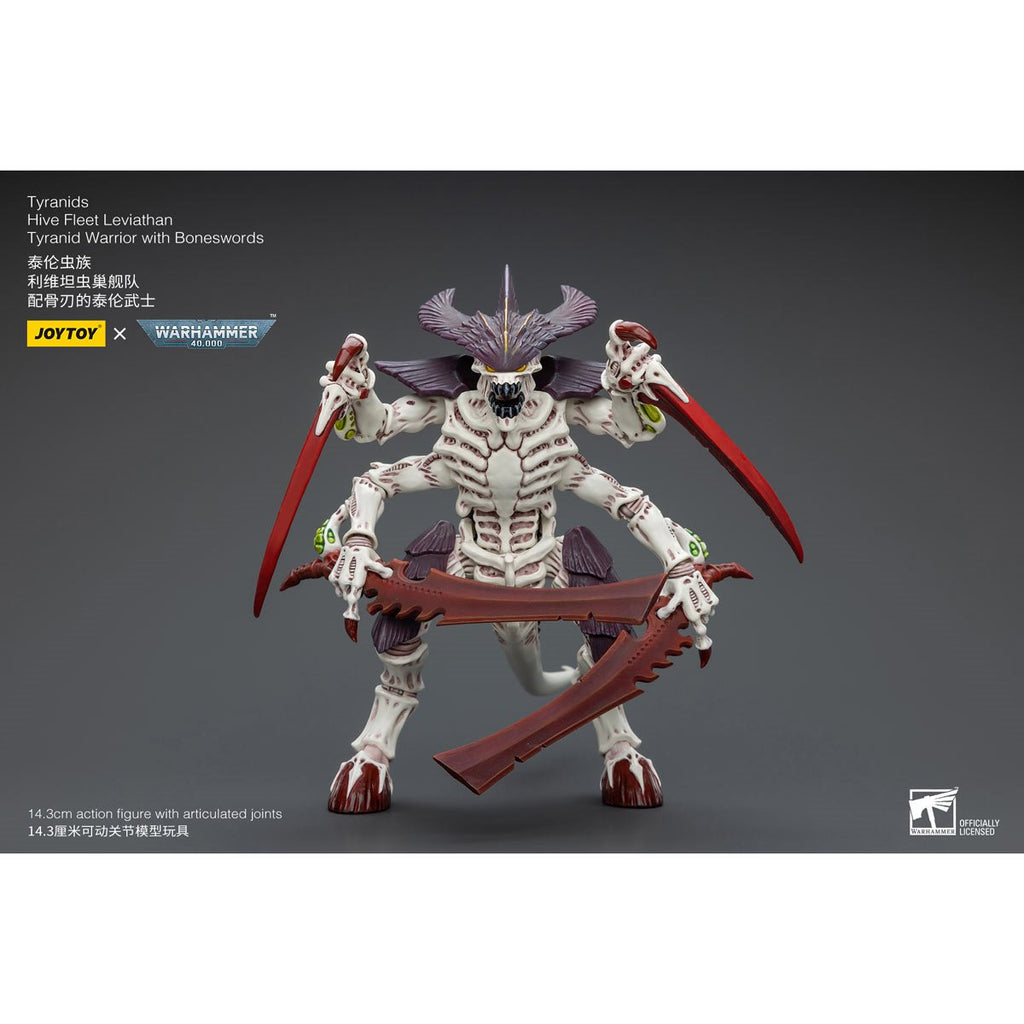 Joy Toy Warhammer 40,000 Tyranids Hive Fleet Leviathan Tyranid Warrior with Boneswords 1:18 Scale Action Figure