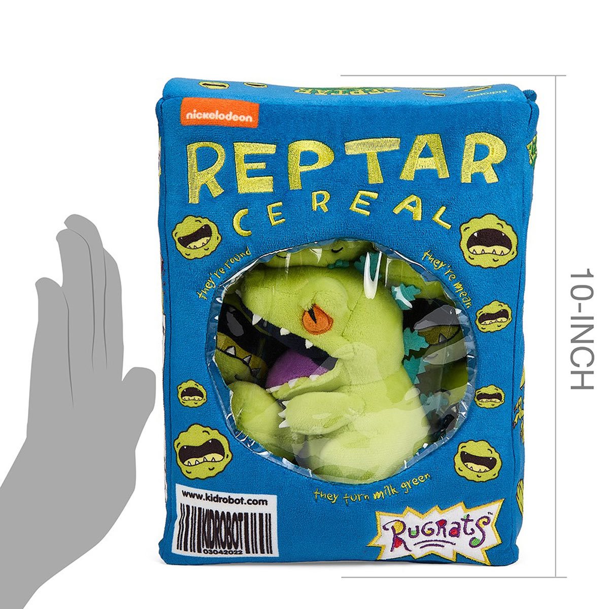 Rugrats Reptar Cereal Box 10-Inch Interactive Plush