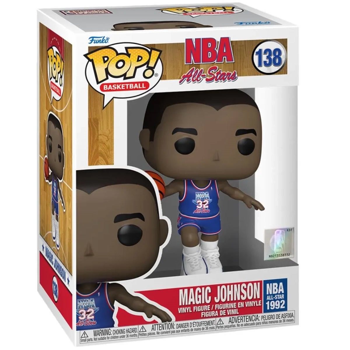 NBA Legends Magic Johnson Blue All-Star Uniform 1992 Funko Pop! Vinyl Figure #138
