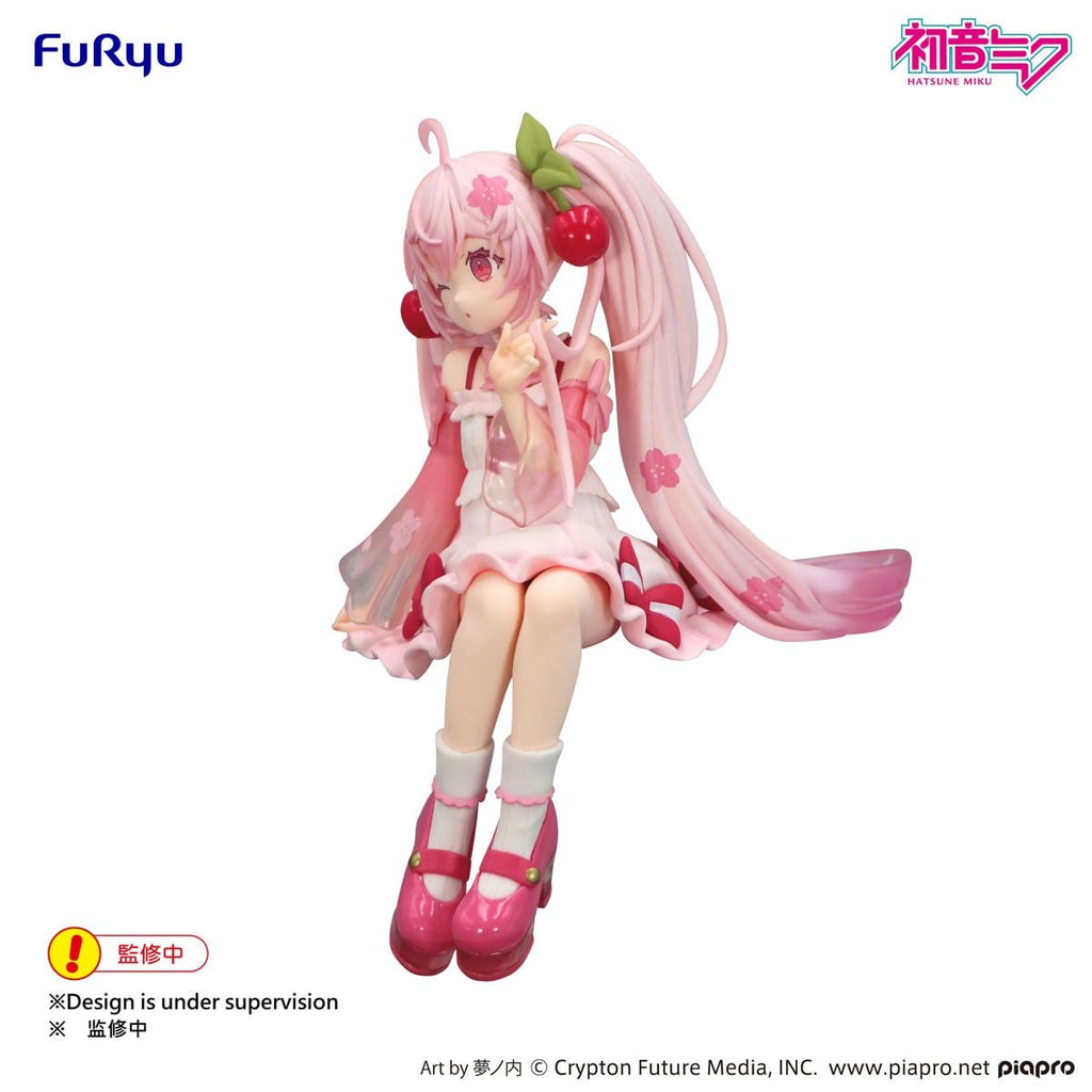 Vocaloid Sakura Miku 2025 Wink Version Noodle Stopper Statue