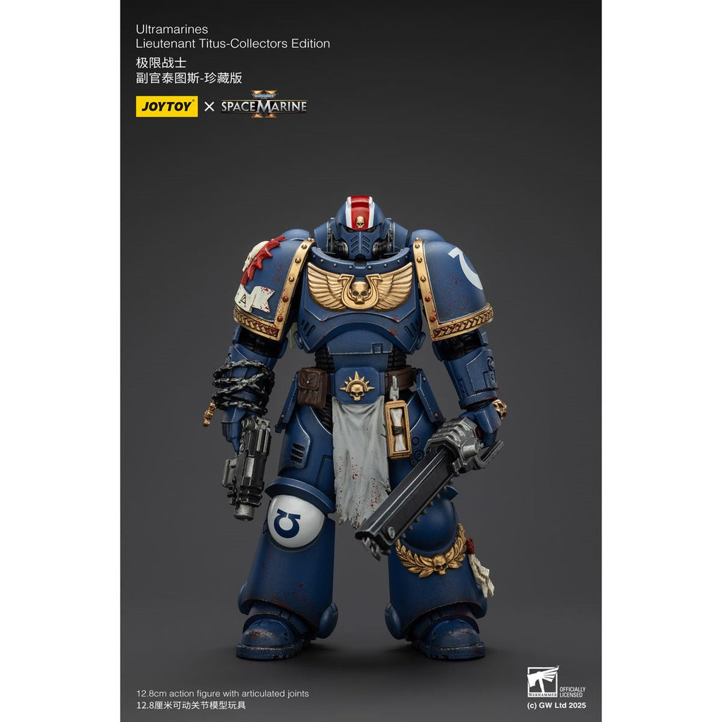Joy Toy Warhammer Space Marine II Ultramarines Lieutenant Titus Collectors Edition 1:18 Scale Action Figure
