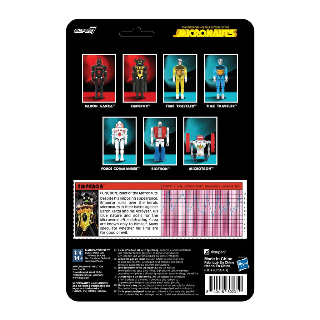 Micronauts Emperor 3 3/4-Inch ReAction+ Figure