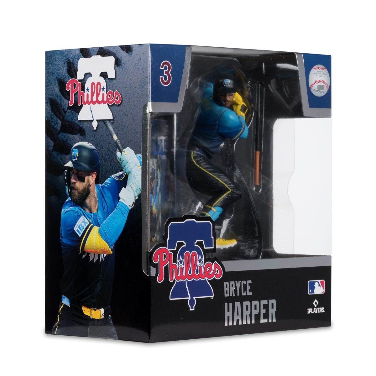 MLB SportsPicks Philadelphia Phillies City Connect Jersey Bryce Harper 7-Inch Posed Figure