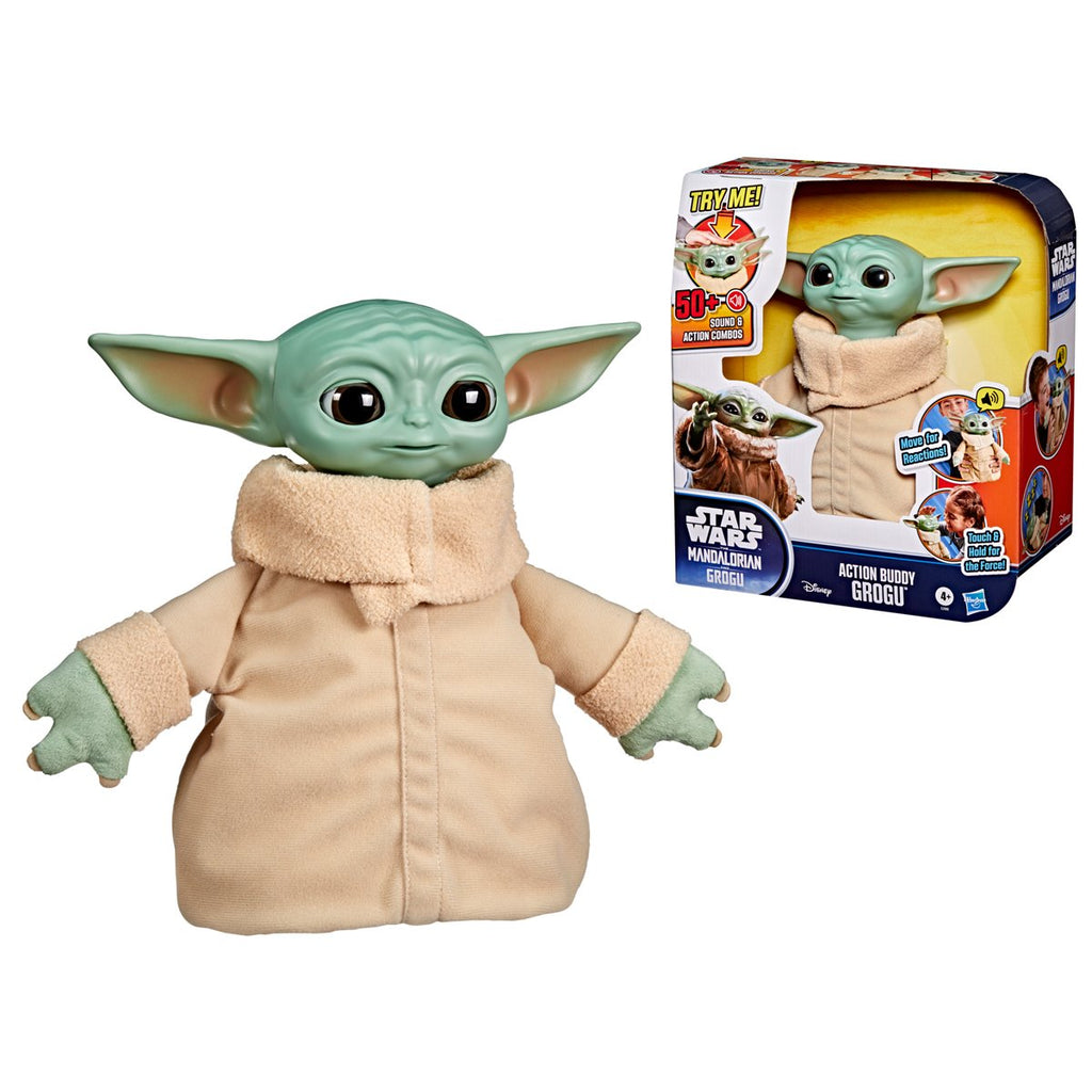 Star Wars The Mandalorian & Grogu Action Buddy Grogu Interactive 10-Inch Action Figure