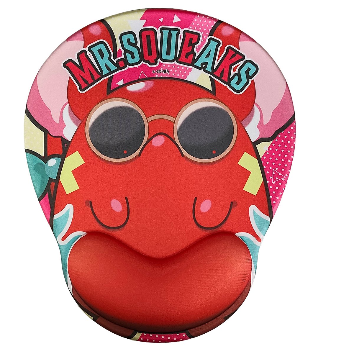 Hololive Mr. Squeaks Raised Face Mouse Pad