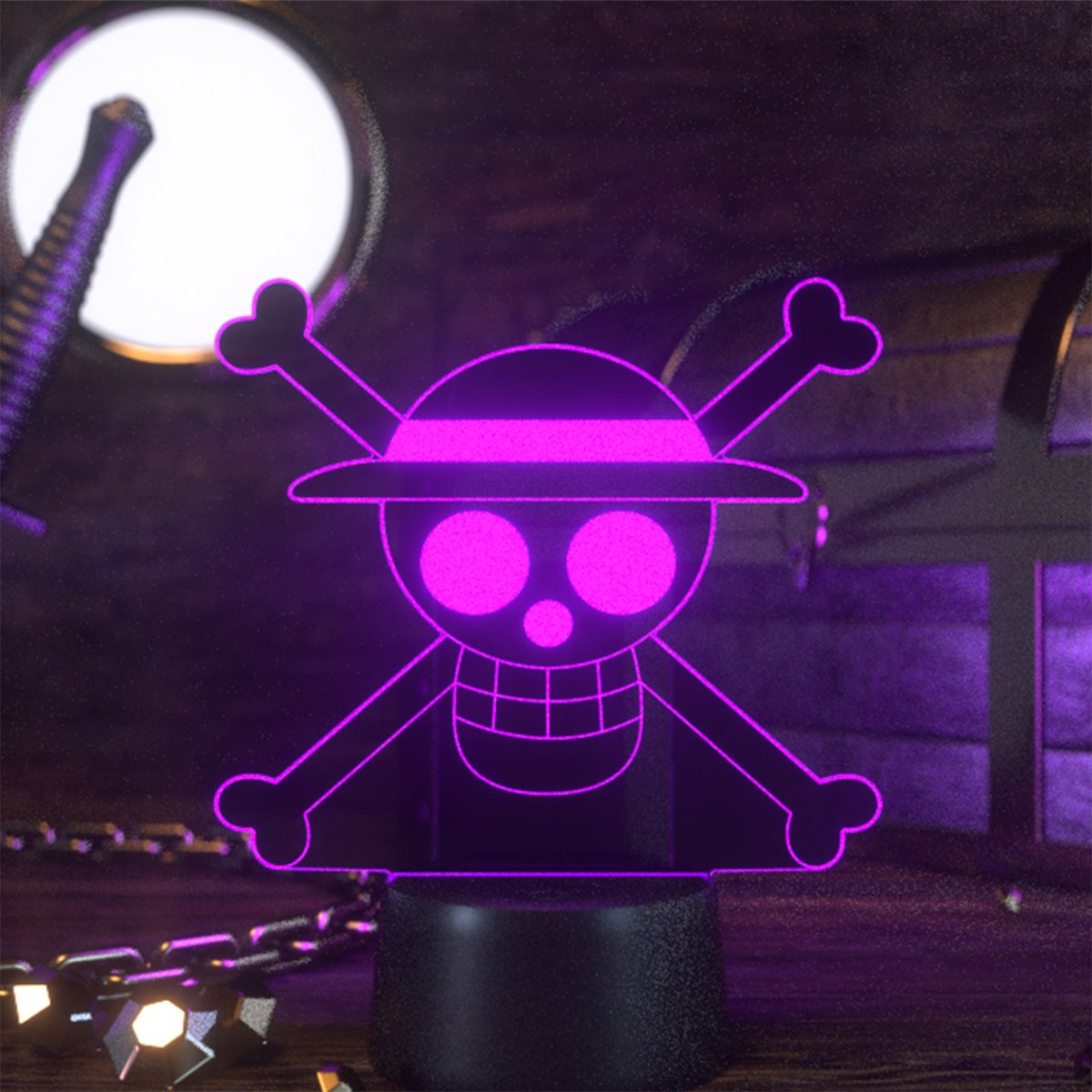 One Piece Jolly Roger Otaku Lamp