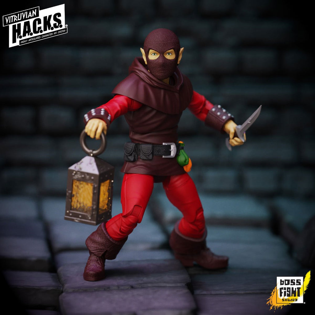 Vitruvian H.A.C.K.S. Fantasy Wave 8 Dwynn Dellos Halfling Scout 1:18 Scale Action Figure