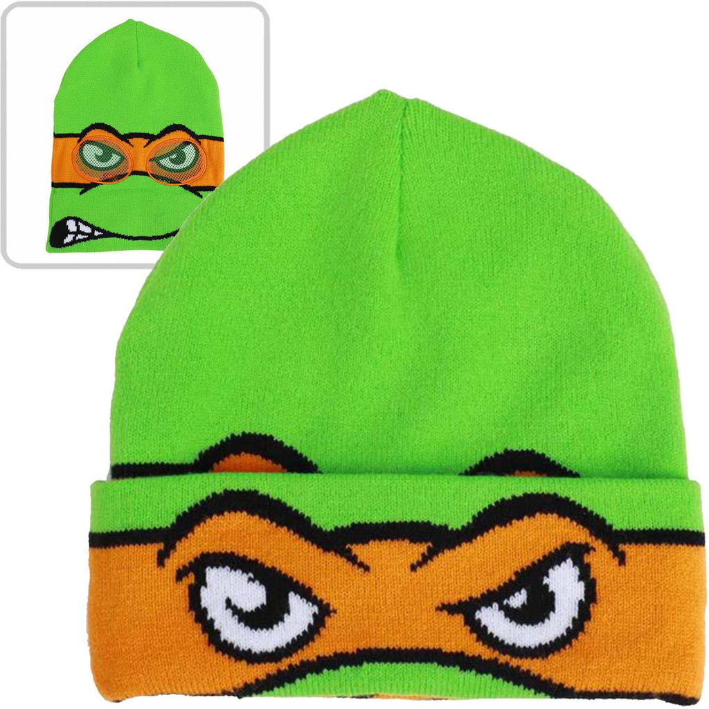 Teenage Mutant Ninja Turtles Michelangelo Cosplay Roll Down Beanie