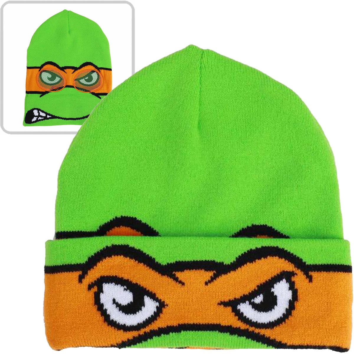 Teenage Mutant Ninja Turtles Michelangelo Cosplay Roll Down Beanie