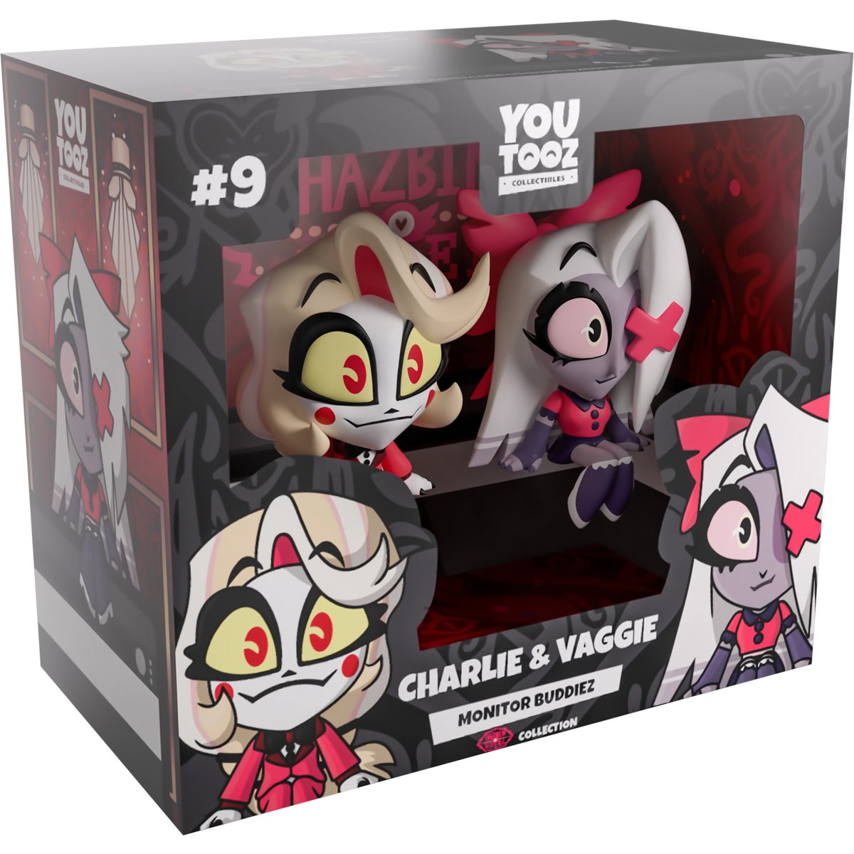 Hazbin Hotel Charlie and Vaggie Monitor Buddies Vinyl Figure 2-Pack #9