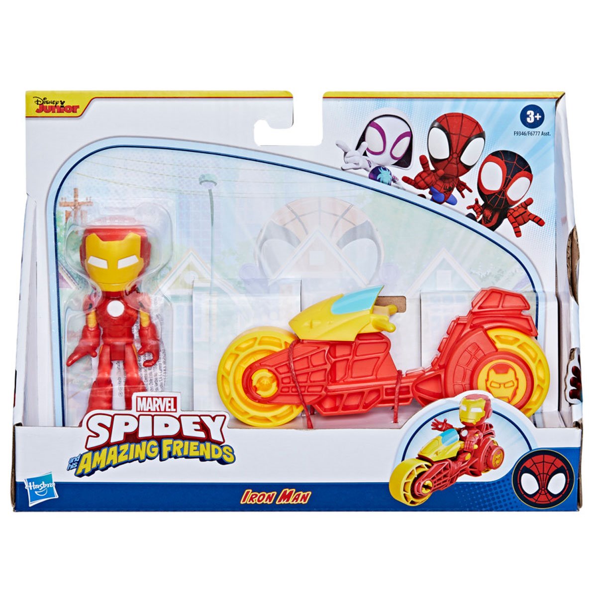 Spidey and His Amazing Friends Iron Man Action Figure & Motorcycle