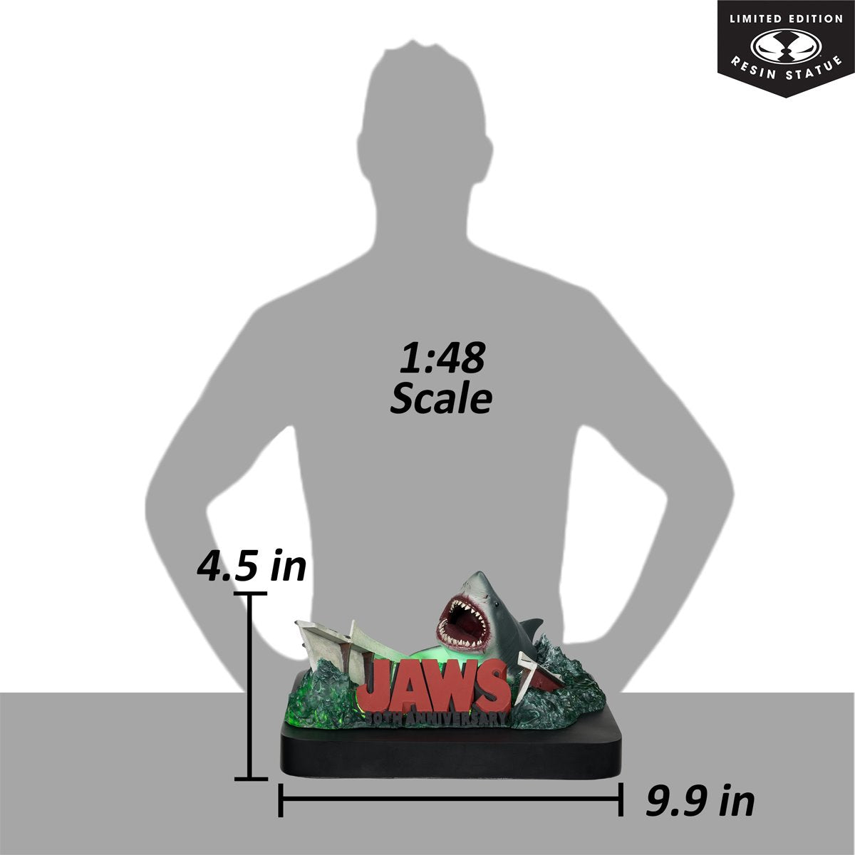 Jaws 50th Anniversary Light-Up 1:48 Scale Resin Statue