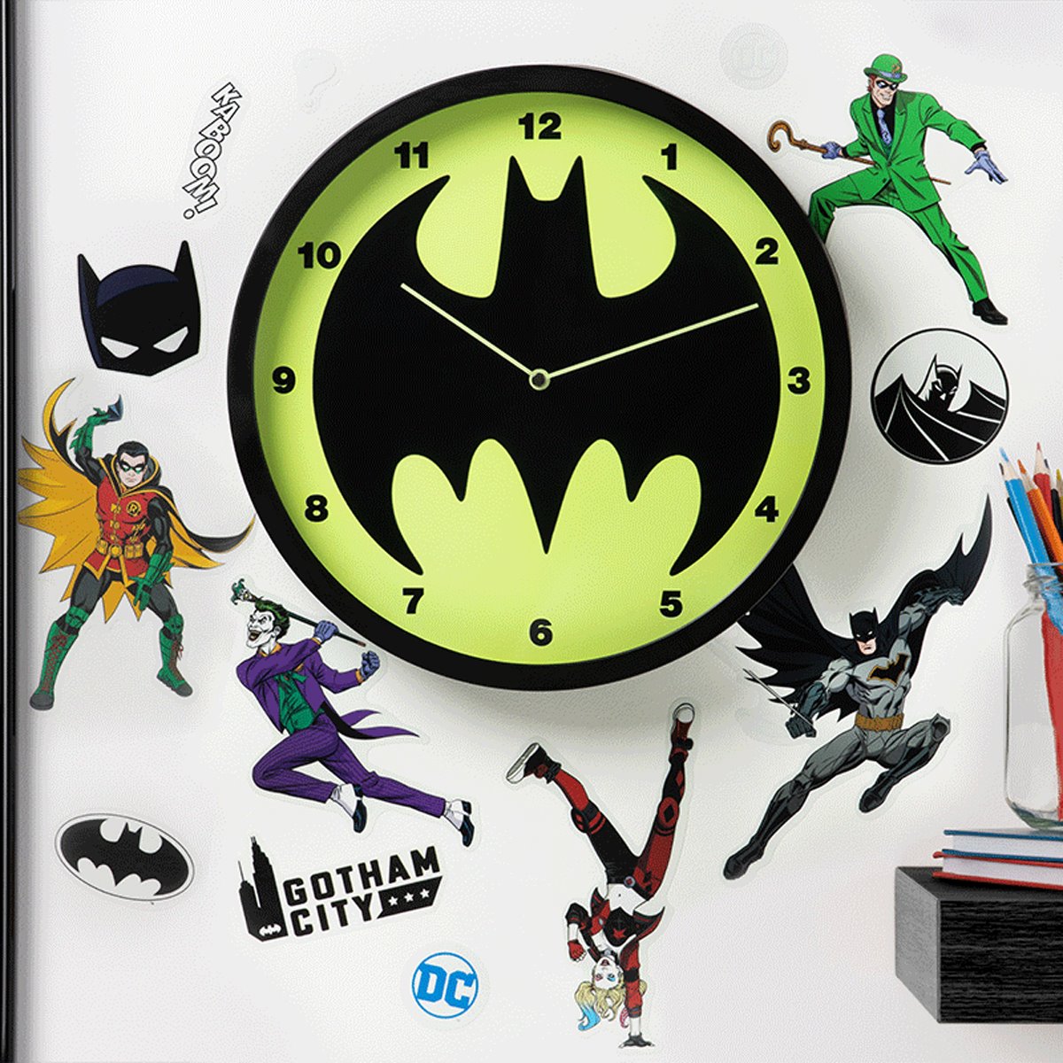 Batman Glow In The Dark Wall Clock