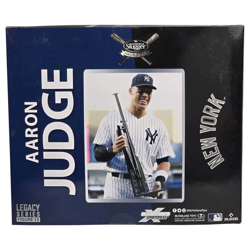 MLB SportsPicks New York Yankees Aaron Judge Silver Slugger Trophy Boxed Set
