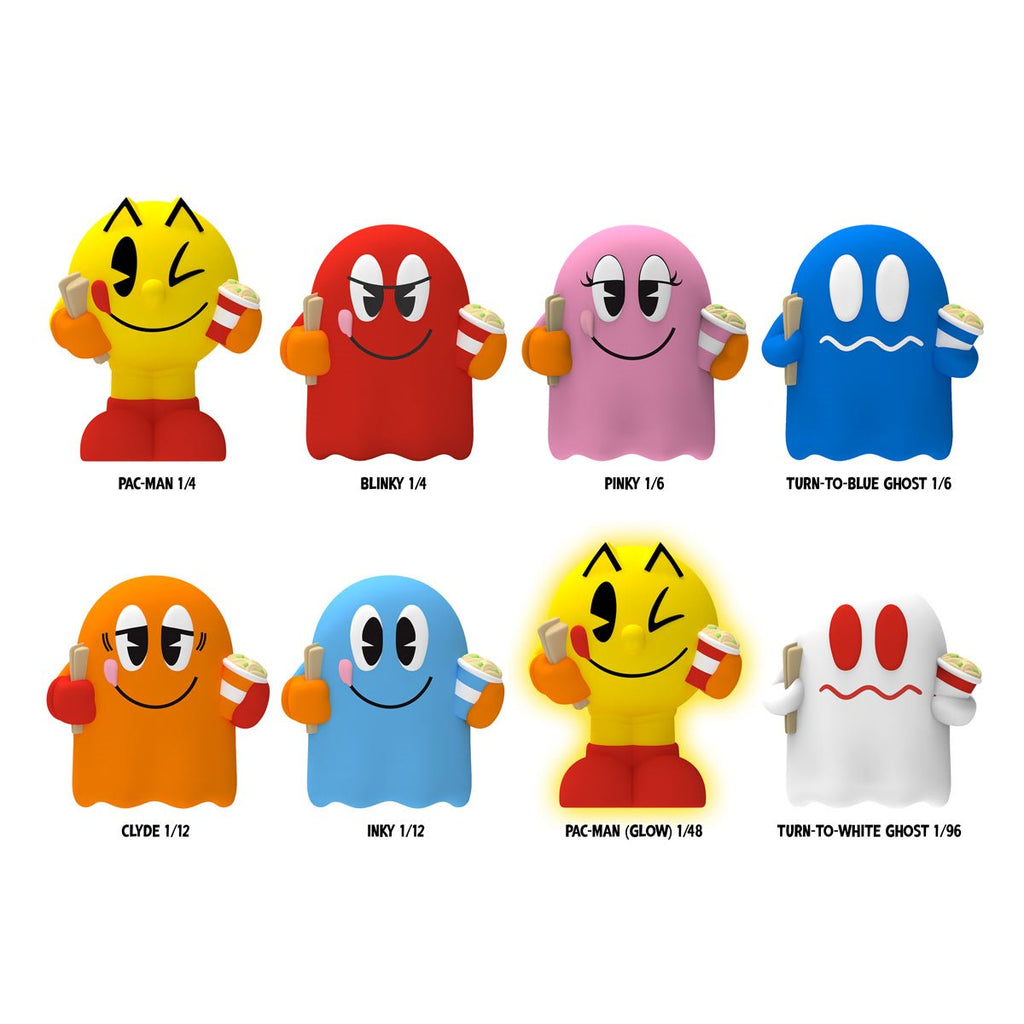 Pac-Man Rokimoto Cup Vinyl Figure Display Case of 12