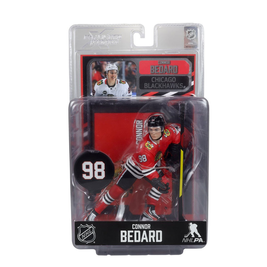 NHL SportsPicks Chicago Blackhawks Connor Bedard 2 7-Inch Scale Posed Figure Case of 6