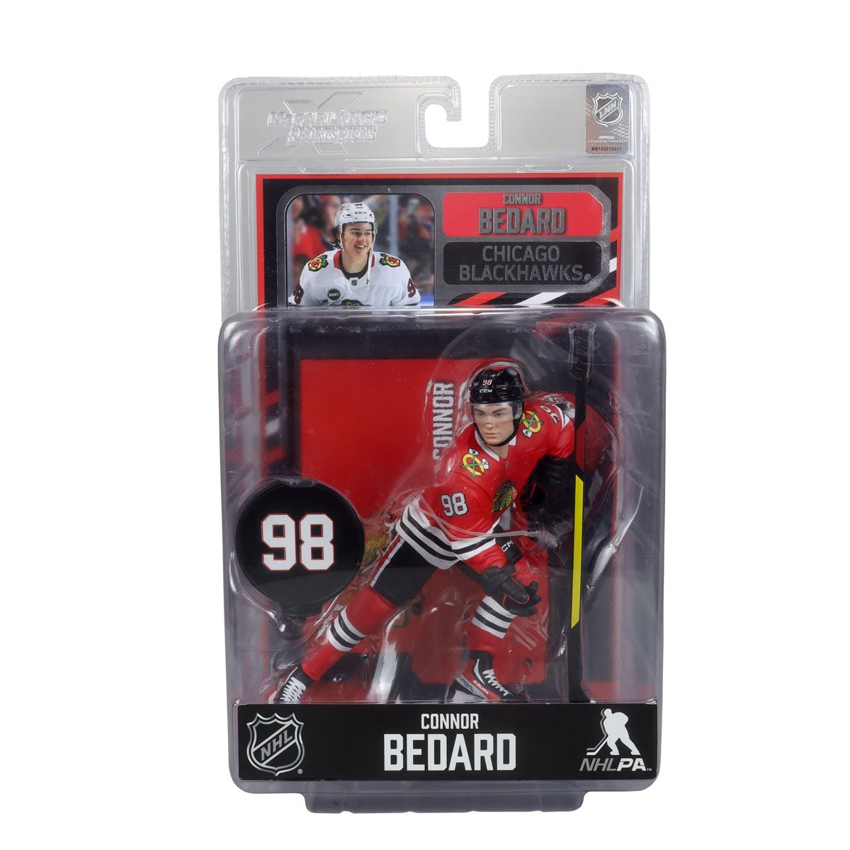 NHL SportsPicks Chicago Blackhawks Connor Bedard 2 7-Inch Scale Posed Figure Case of 6