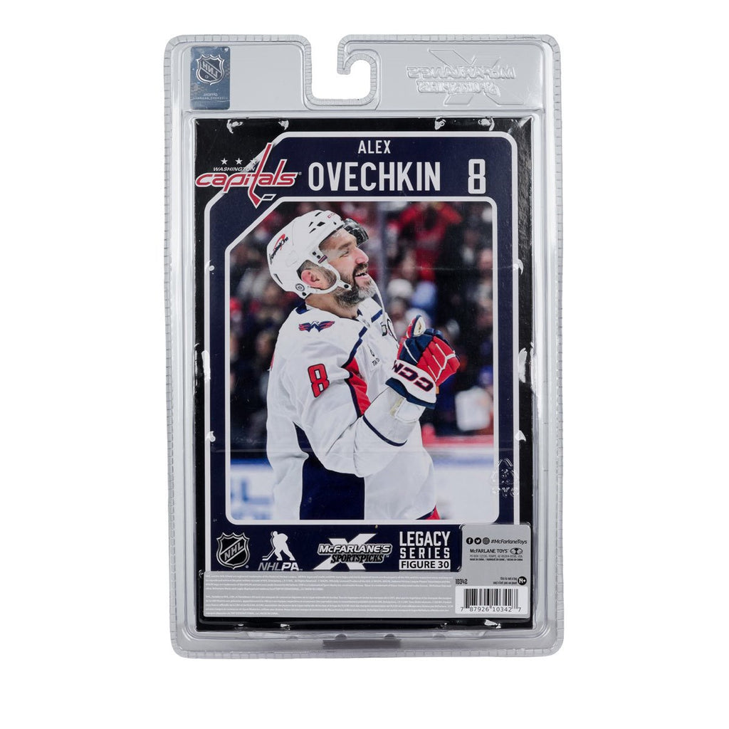 NHL SportsPicks Washington Capitals Alexander Ovechkin White Jersey 7-Inch Posed Figure